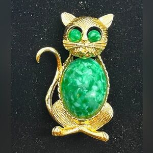 Vintage Gerry’s Jelly Belly Kitty Cat Brooch